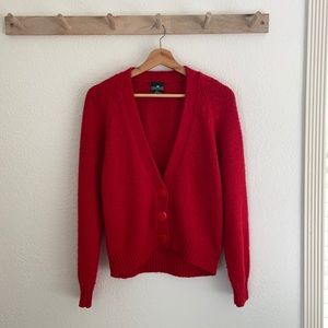 Vintage red cardigan, Size M
